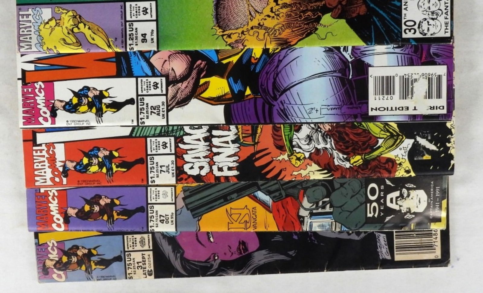 (5) Wolverine Comics G-VG - 3
