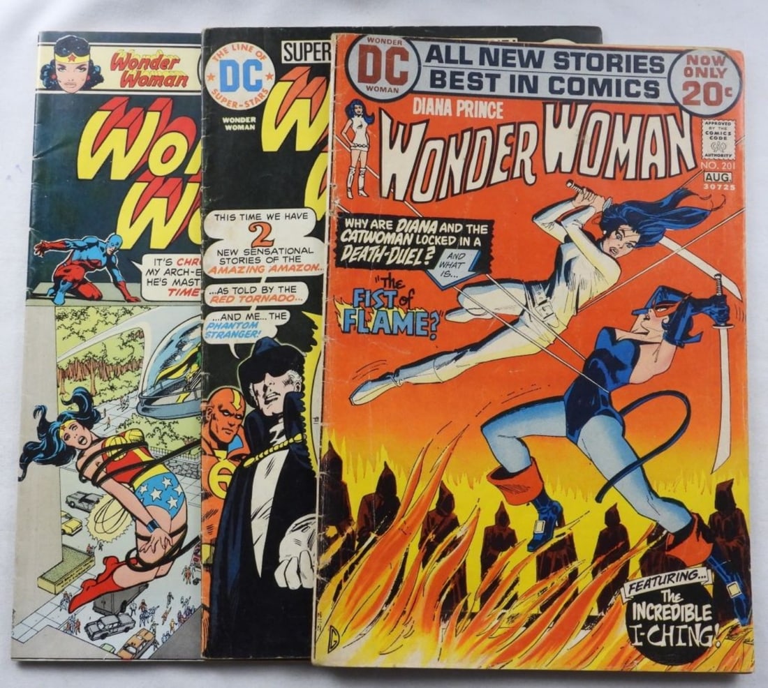 (3)Wonder Woman Comics: DC #'s 201, 218, & 220 VG-GD