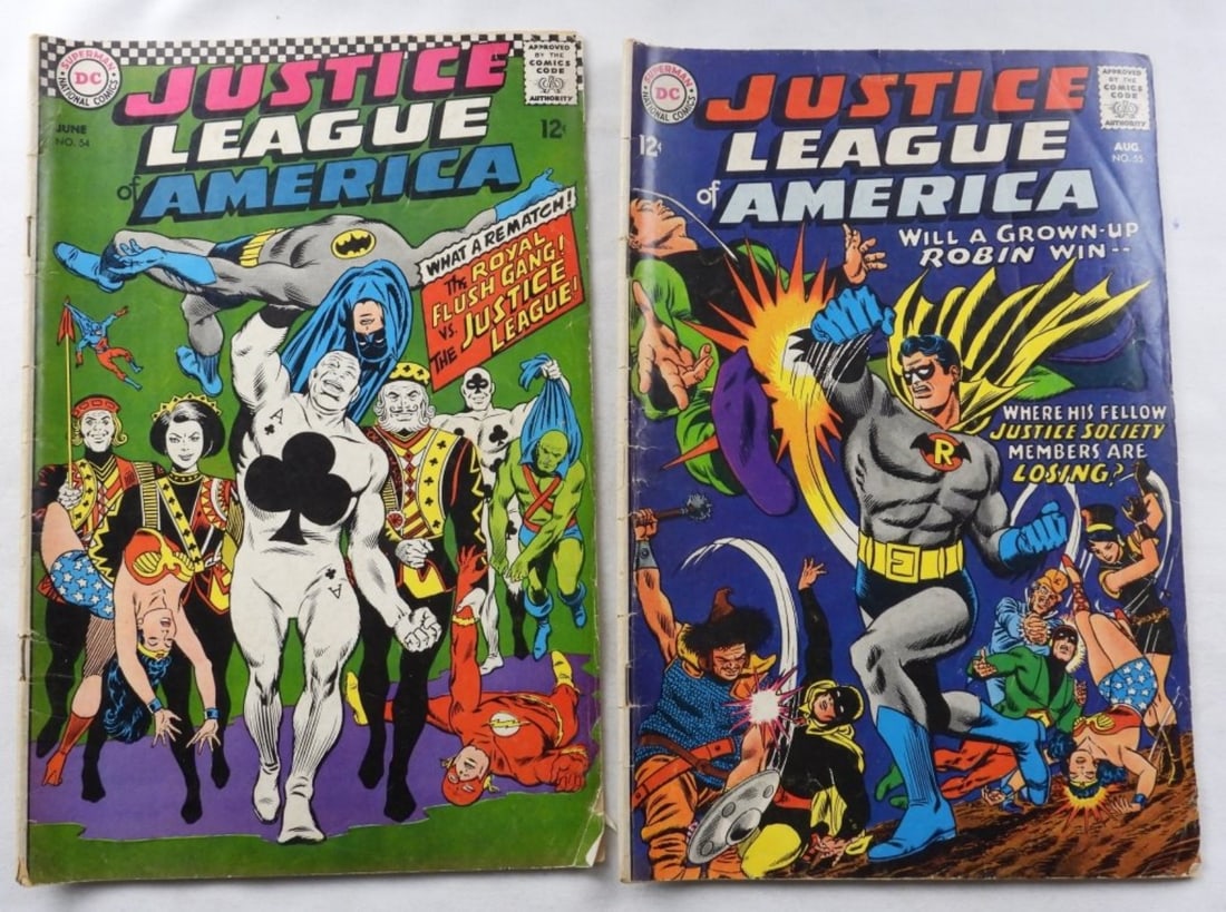 (2) DC Justice League of America: #'s 54, & 55 GD