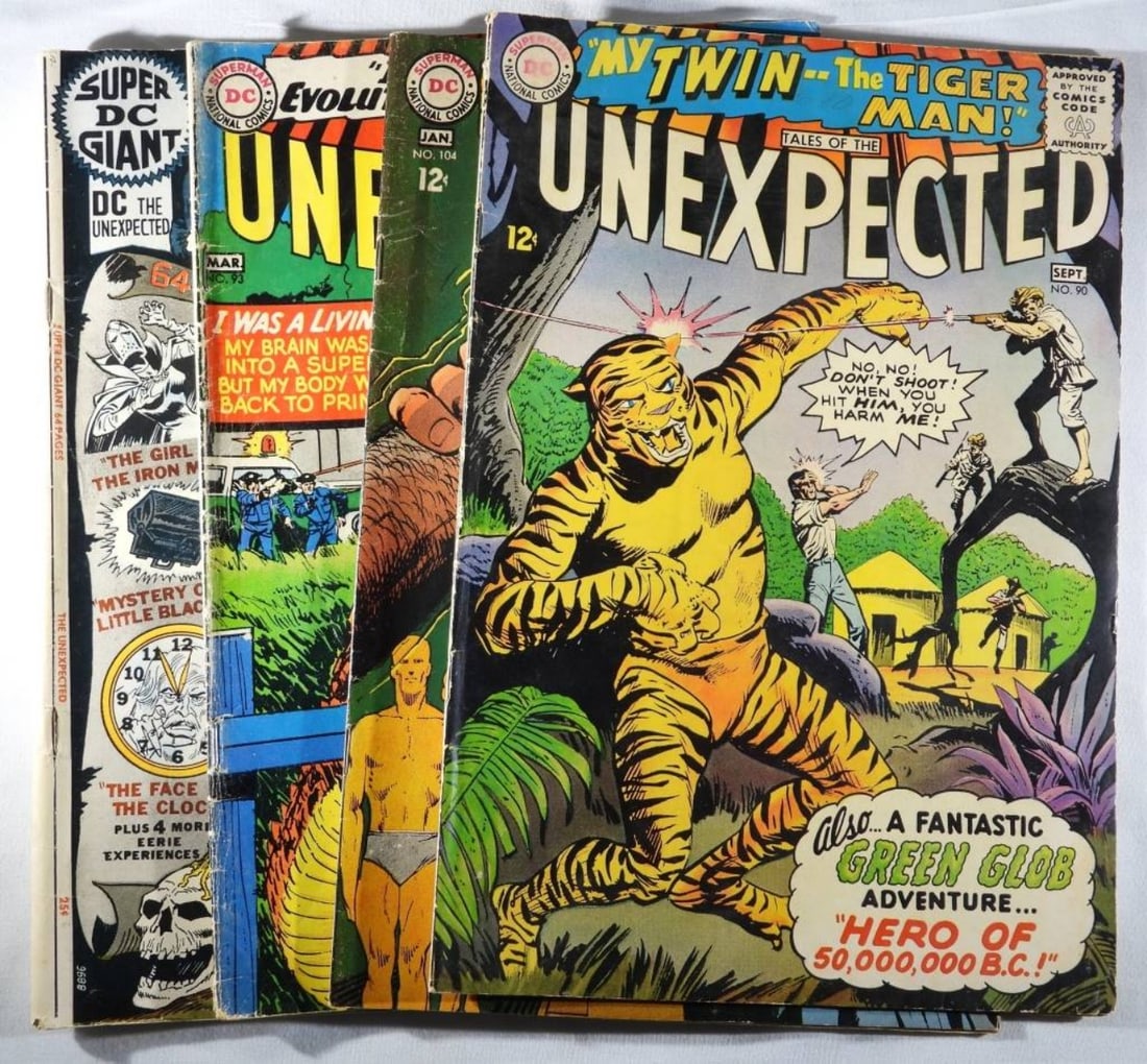 (4) DC Unexpected: #90, 93, 104, & S-23