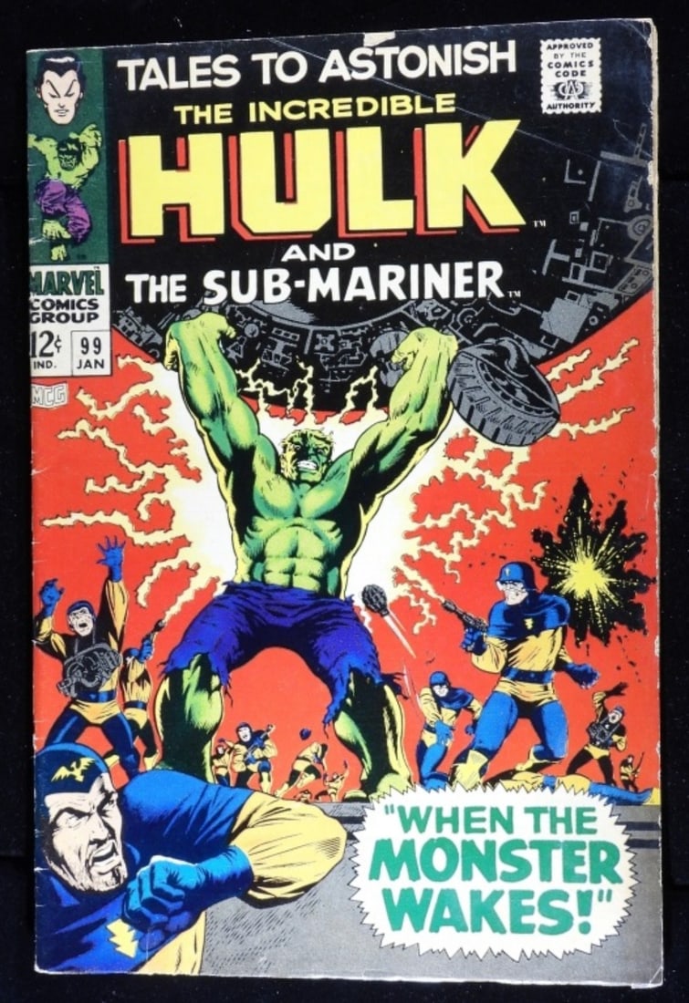 Tales to Astonish #99 Marvel Comics: 967 - 1968 - Hulk and Sub-Mariner