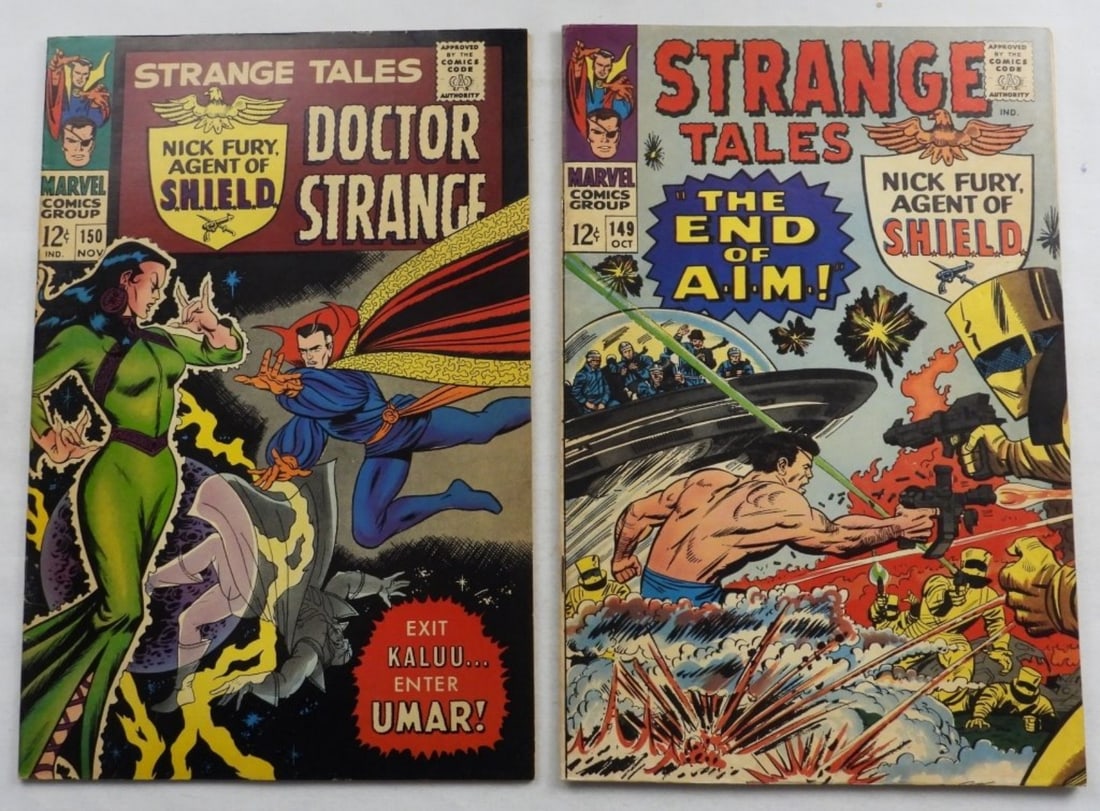 #149-150 Marvel Strange Tales 1966 VG: VG condition. Normal wear from the years, with some creases. Both 12-cent issues