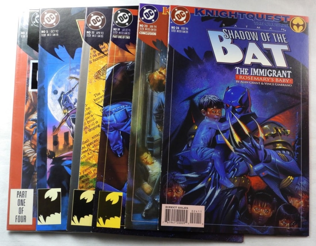 (6) Shadow of the Bat: #'s 1, 5, 11, 19, 23, & 24 (1) new in packaging
