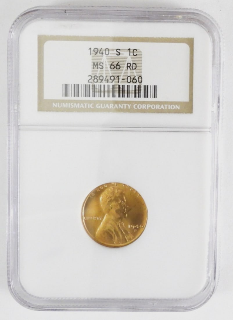 1940-S Lincoln Cent NGC MS66RD (1 of 2)