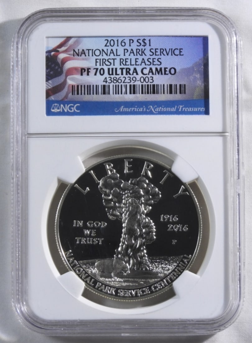 2016-P National Park Service $1, NGC PF-70 UC: First releases
