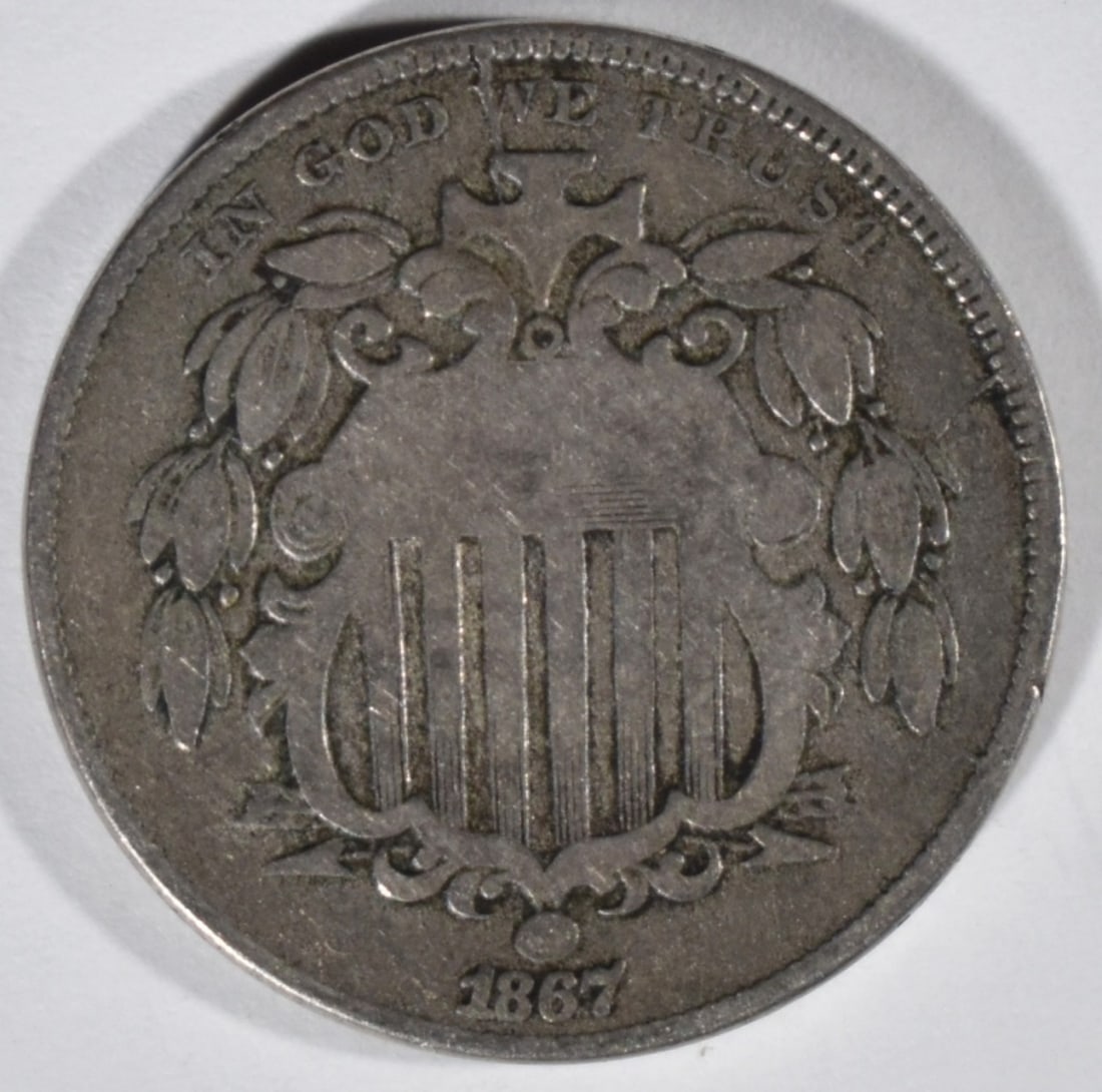 1867 Shield Nickel: Your #1 shop for all things collectible.