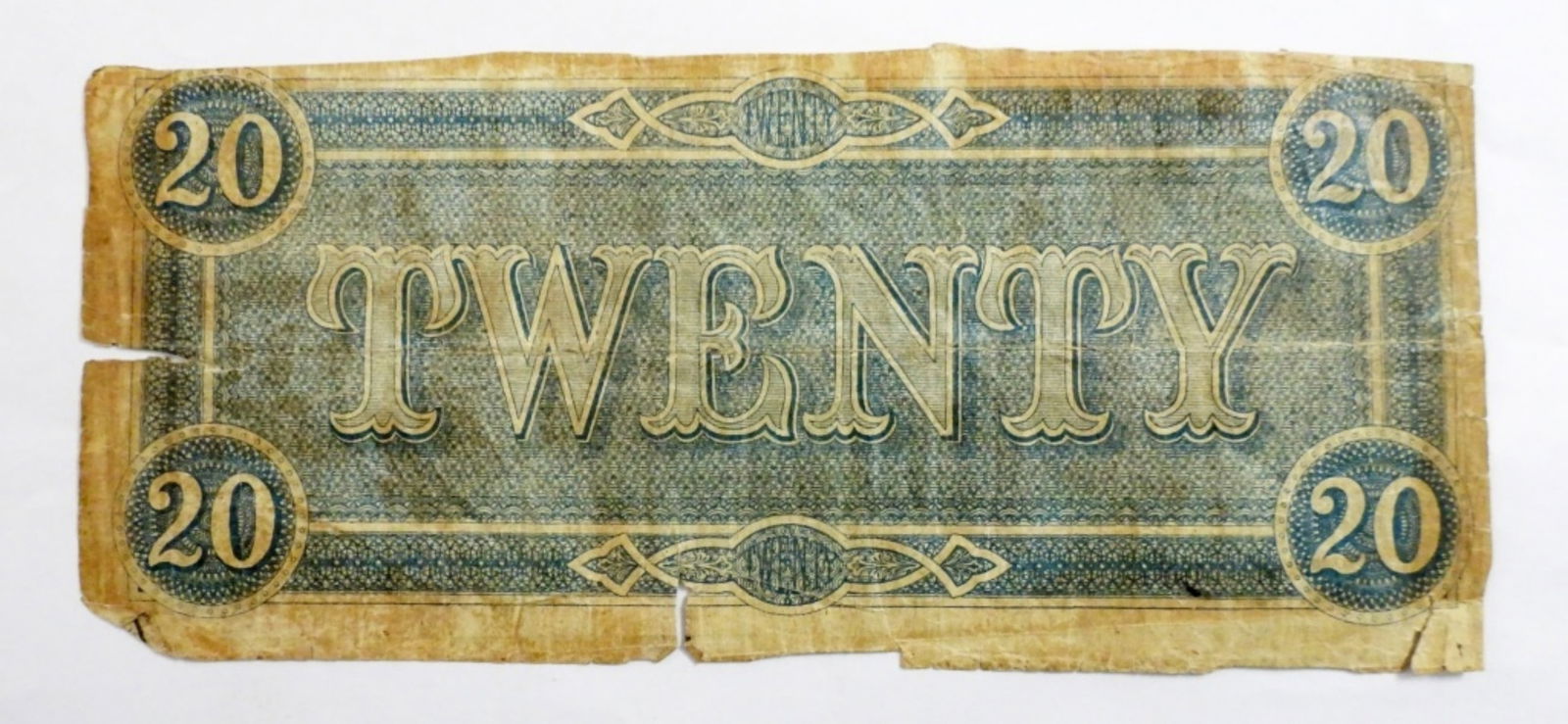 1864 $20 Confederate Note - 2