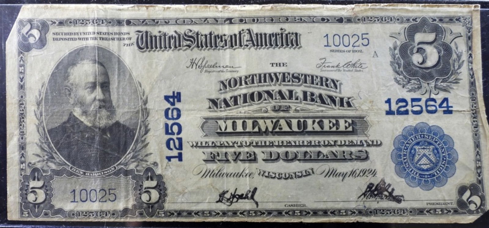 1924 $5 Milwaukee, Wisconsin Obsolete: Get yours today
