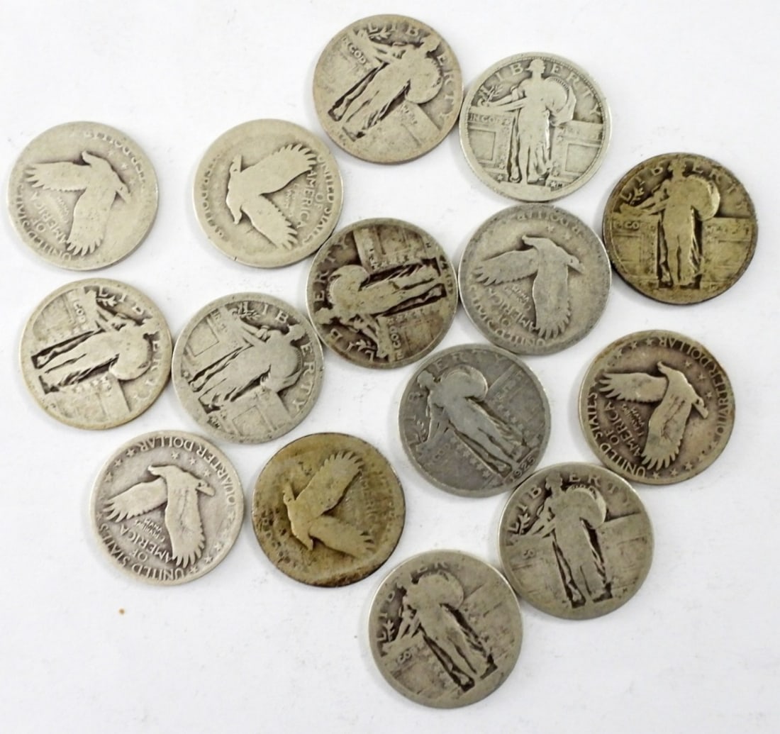 15 - Standing Liberty Quarters (1 of 2)