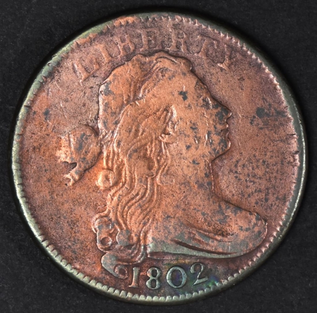 1802 Large Cent: Bid live now!