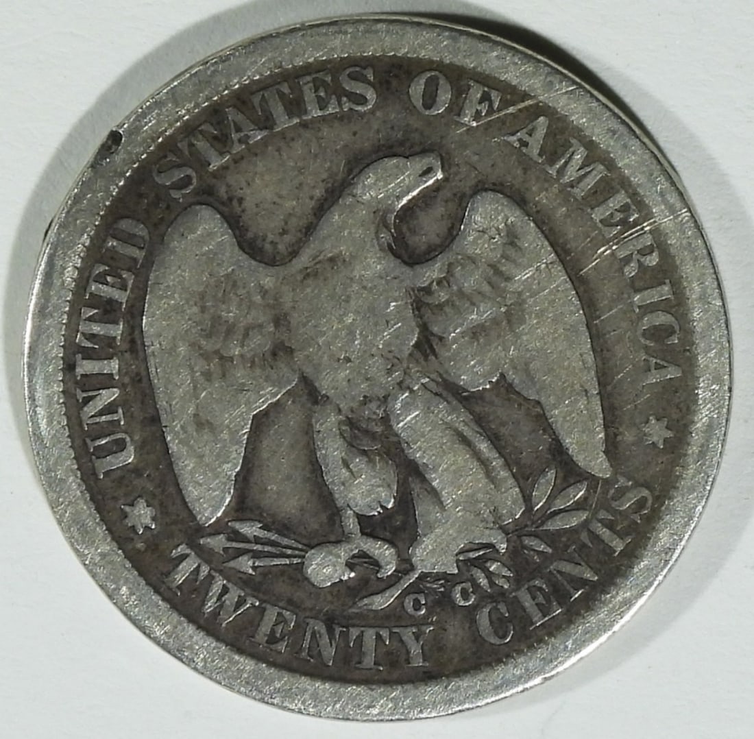 1875-CC Twenty Cent Piece - 2