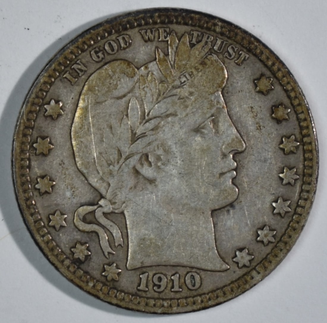 1910-D Barber Quarter: Top-rated online Auction House.