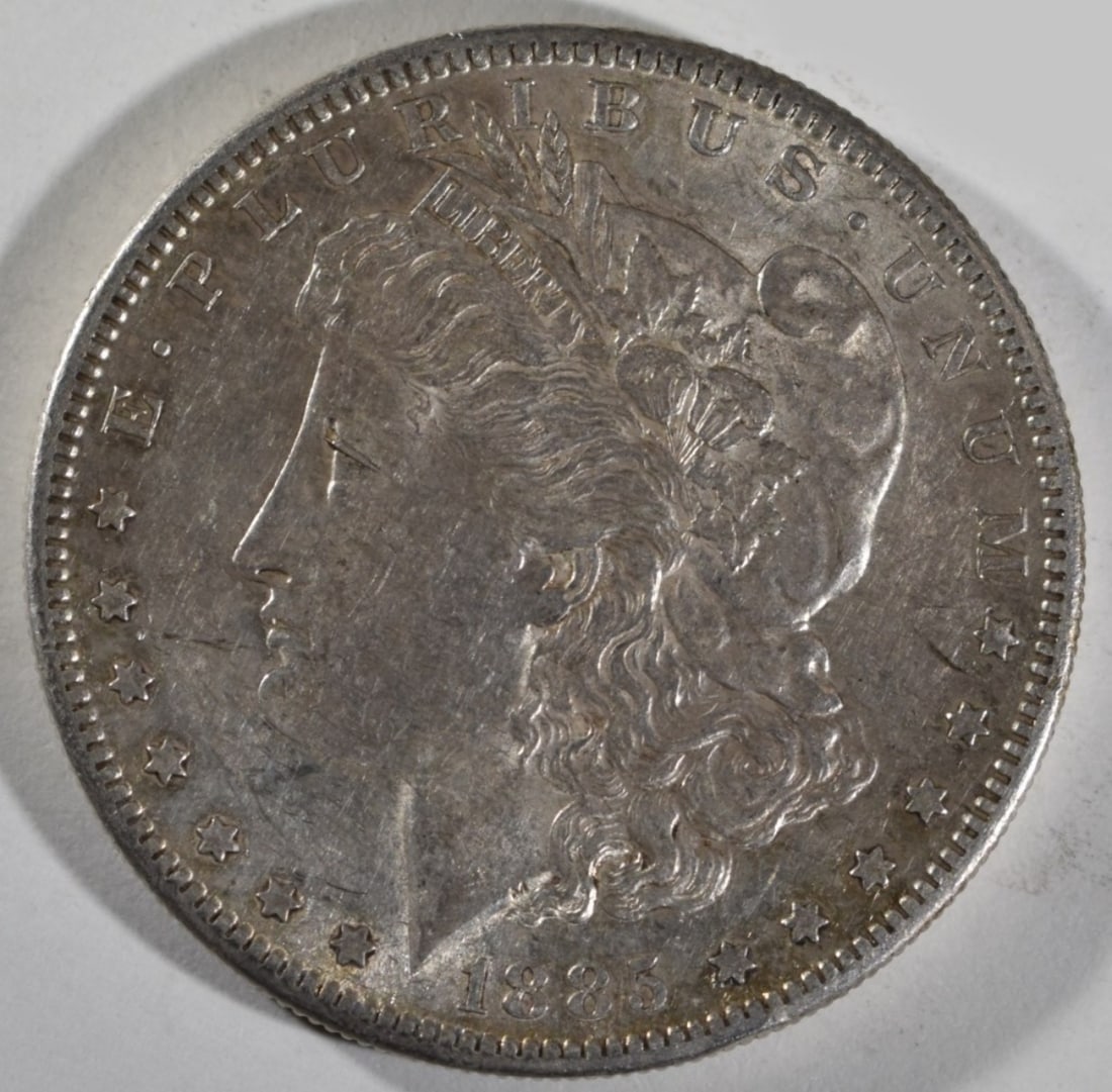 1885-S Morgan Dollar: Check us out on our new site www.Live.vintageauctionsonline.com