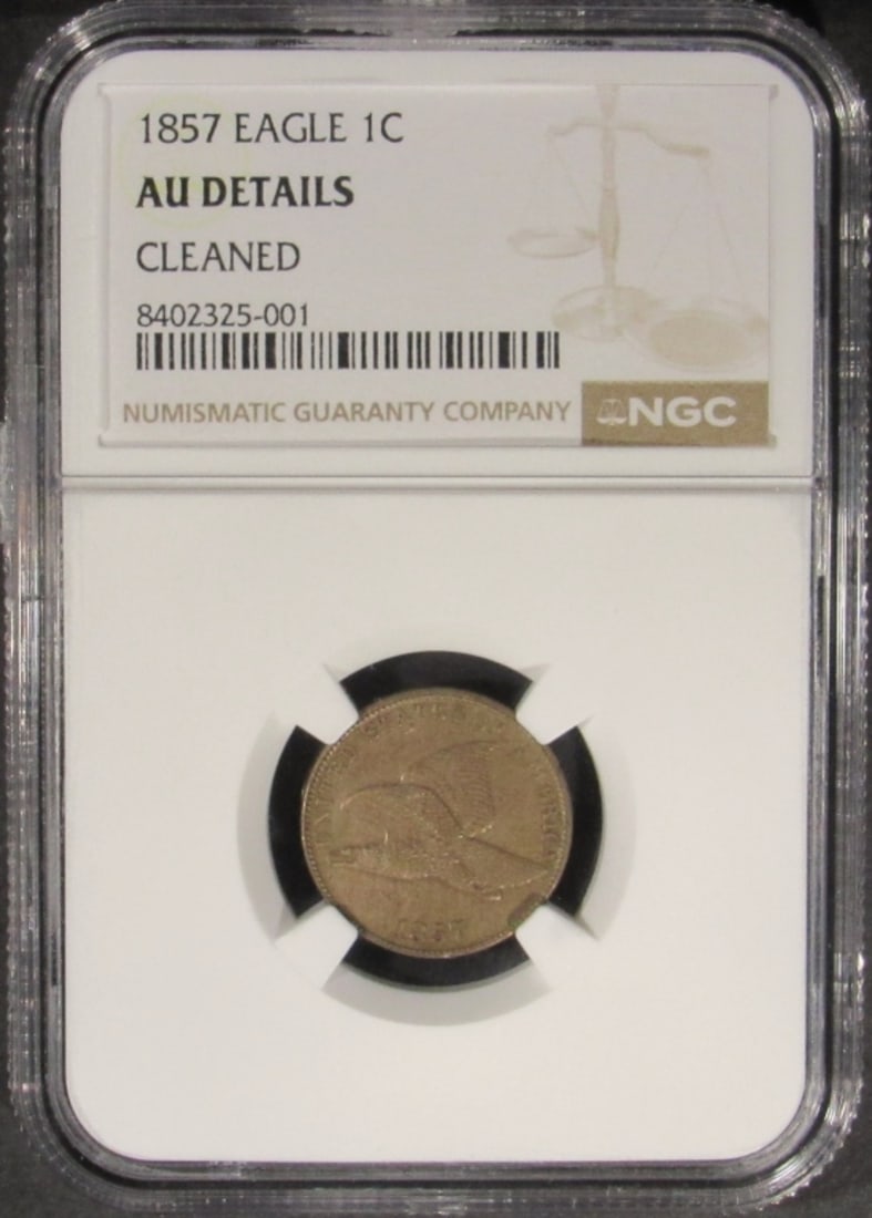 1857 Flying Eagle, NGC AU Details (1 of 2)