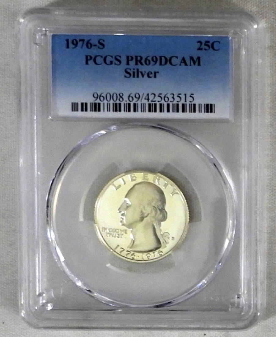 1976-S SILVER QUARTER PCGS PR-69 DCAM (1 of 2)