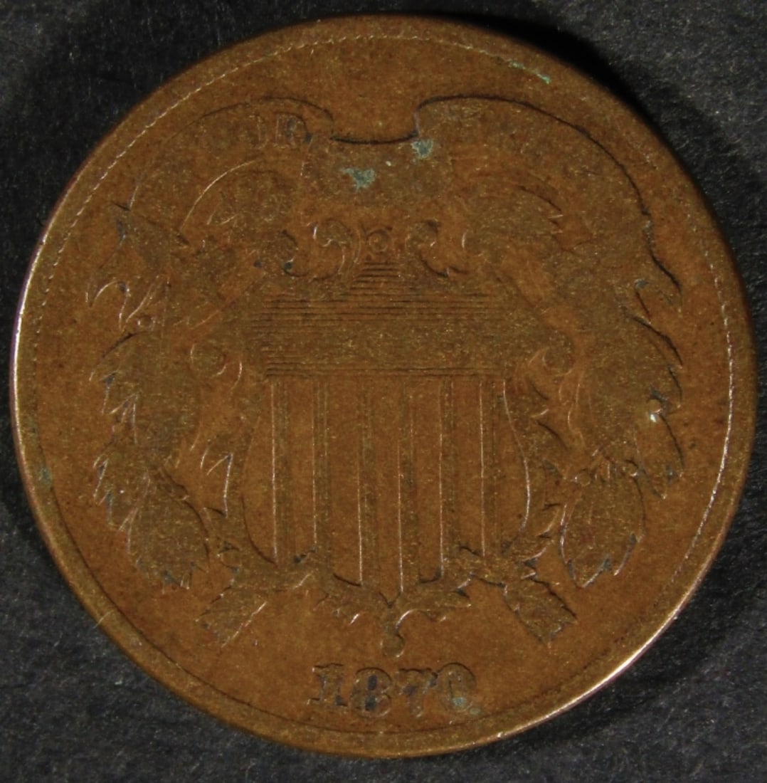 1870 2 Cent Piece: Bid live now!