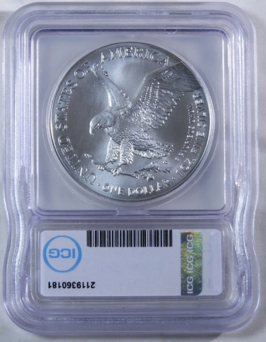 2024 Silver Eagle, ICG MS-70 - 2