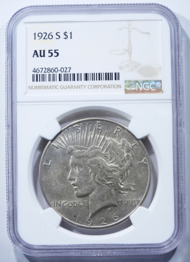 1926-S Peace Dollar, NGC AU-55: Top-rated online Auction House.