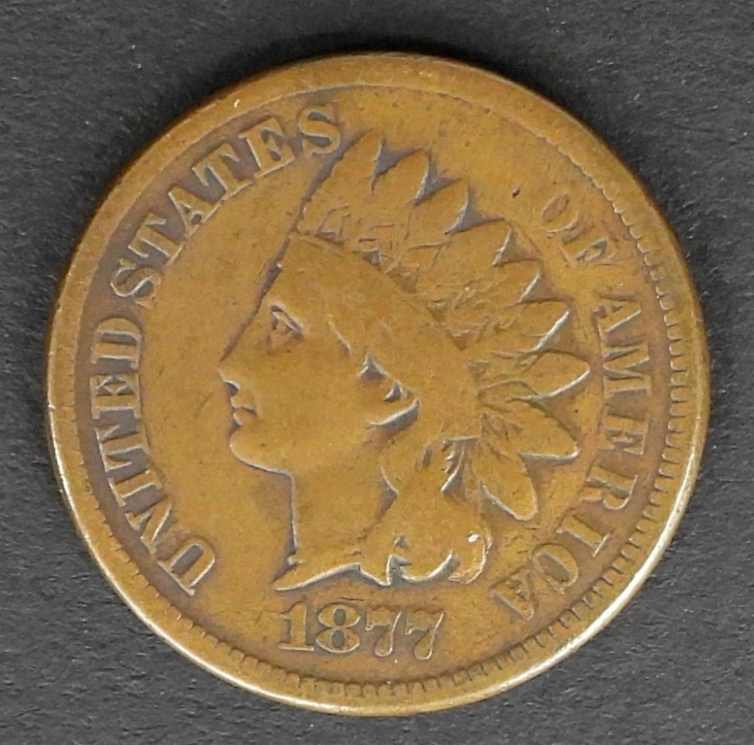 1877 Indian Head Cent (1 of 2)