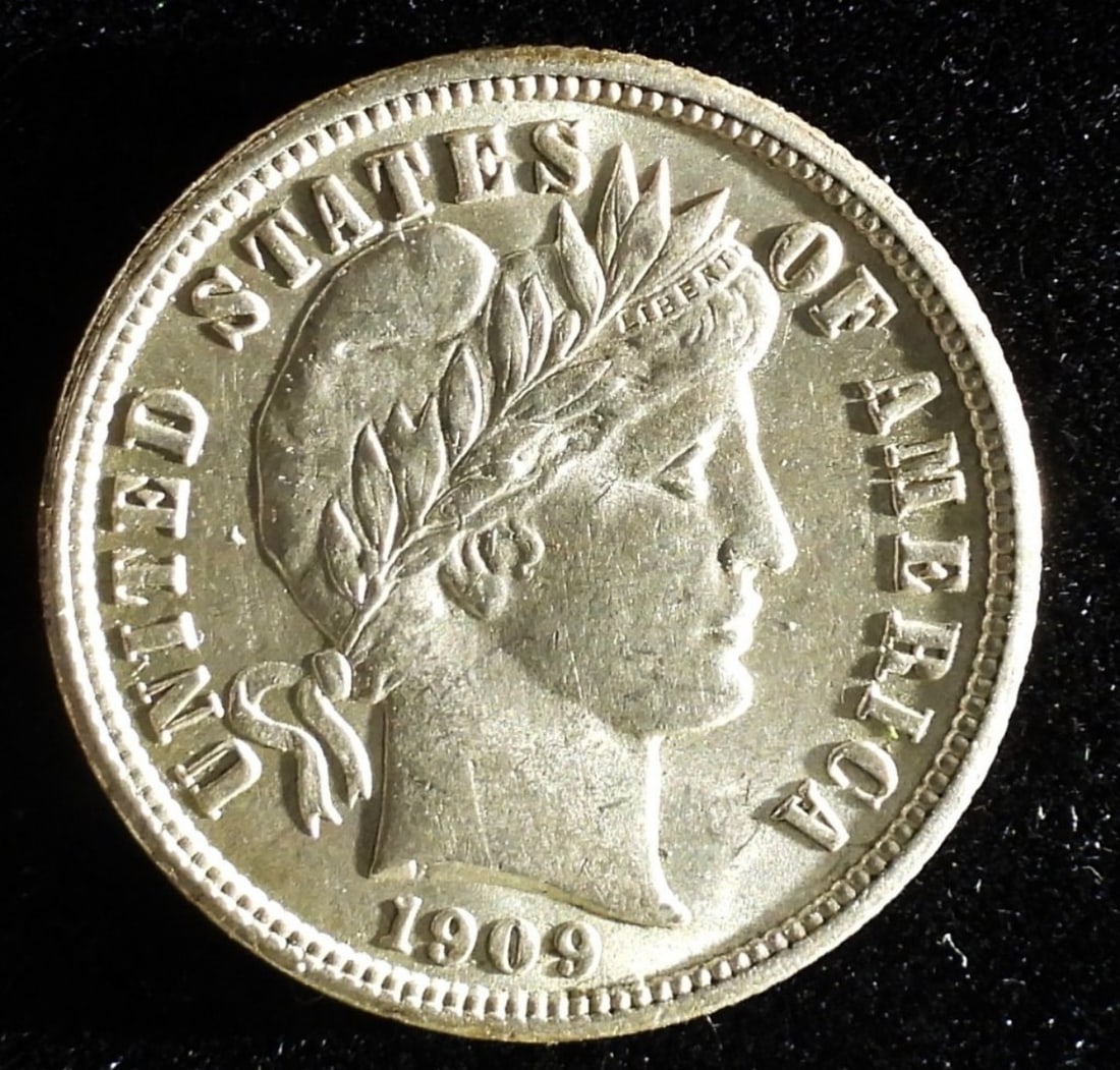 1909 Barber Dime (1 of 2)