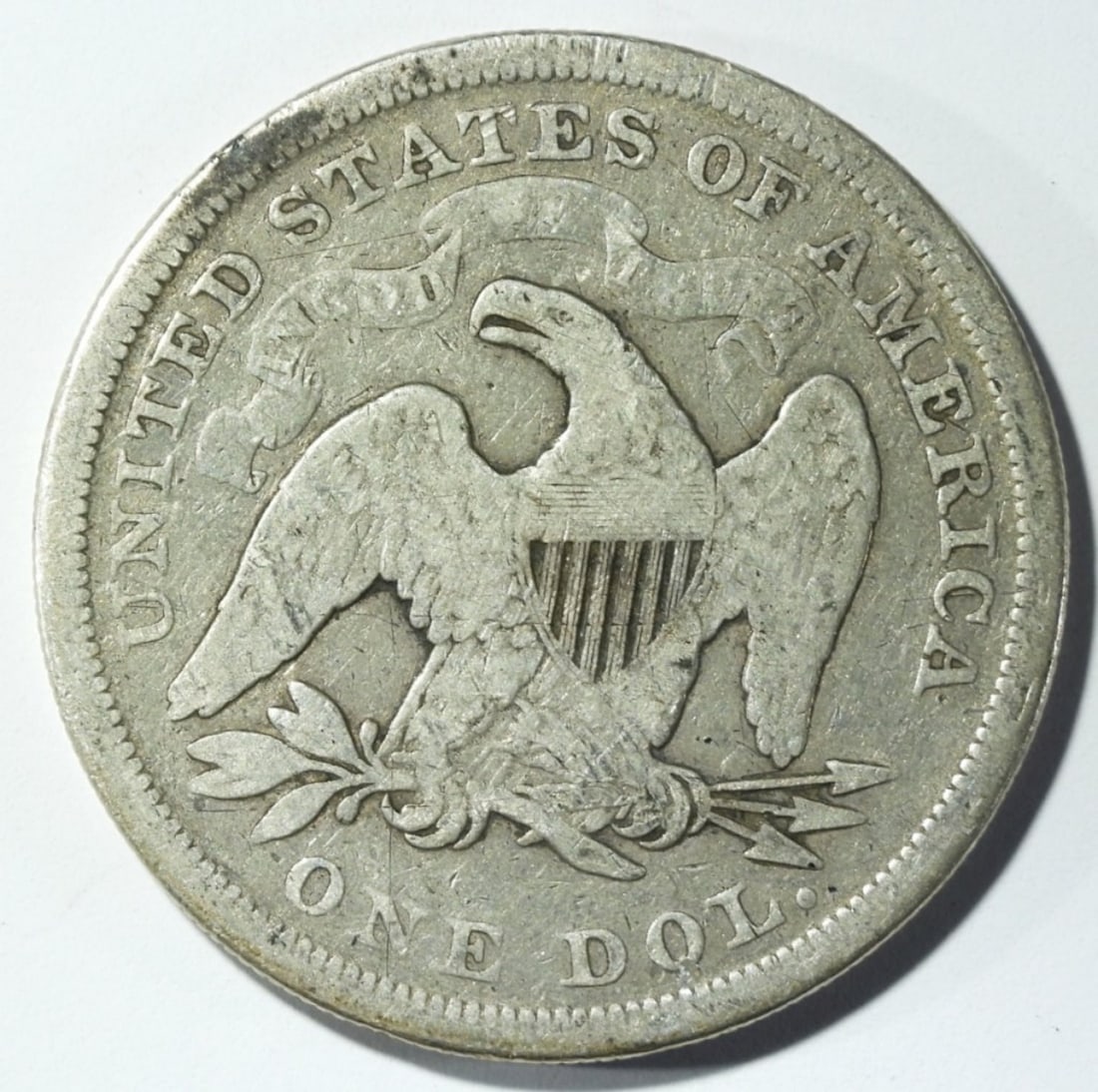 1872 Seated Dollar - 2