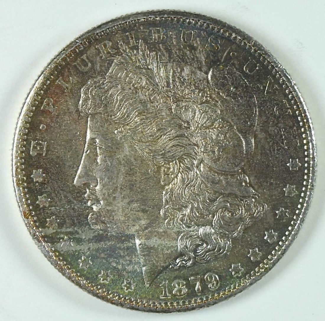 1879-S Morgan Dollar: Pretty Tones on OBV-Nice Coin
