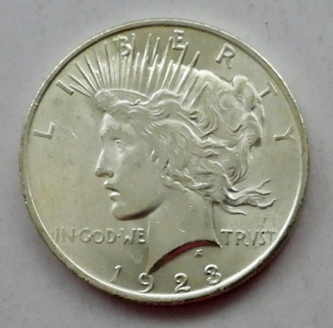 1923 Peace Dollar BU: Bid live