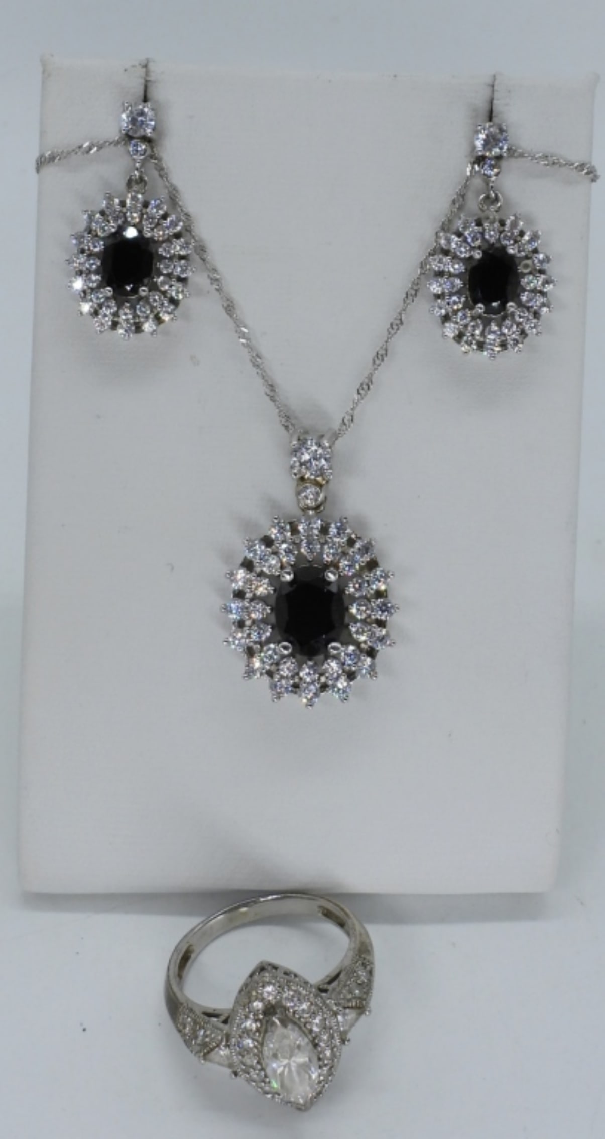 Gorgeous Gemstone 925 Necklace Earring Set (1 of 2)