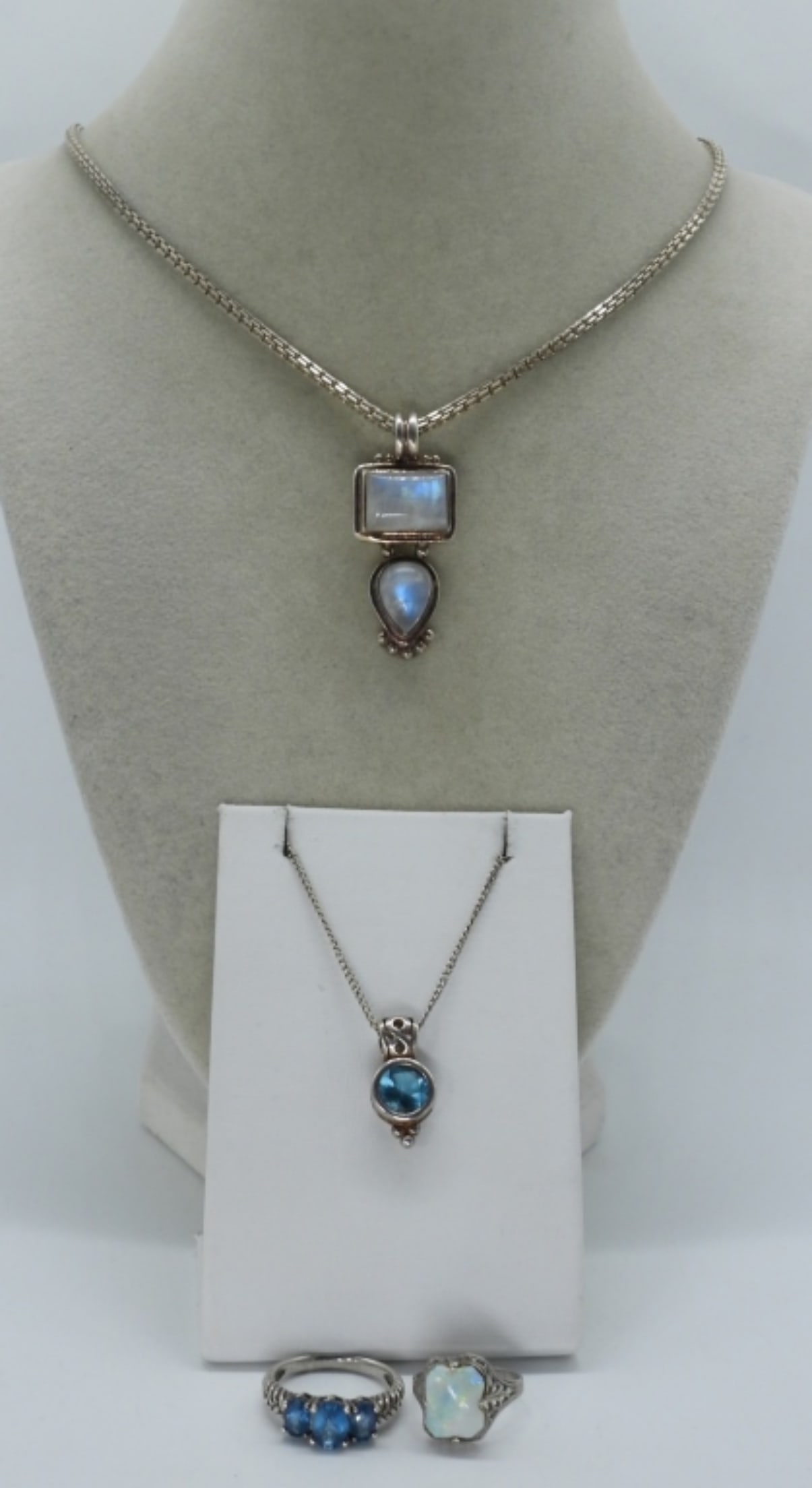 Moonstone, Opal, Blue Topaz Rings & More (1 of 3)