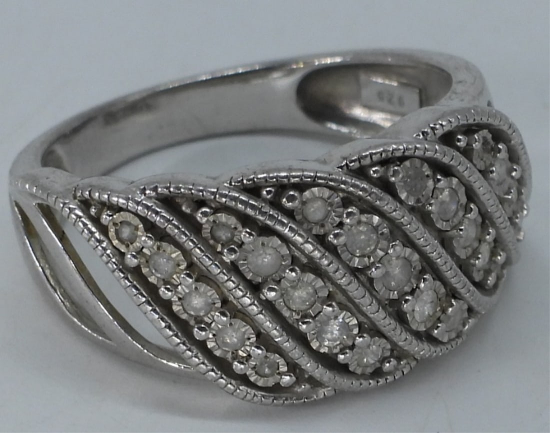 Diamond Sterling Silver Ring (1 of 3)