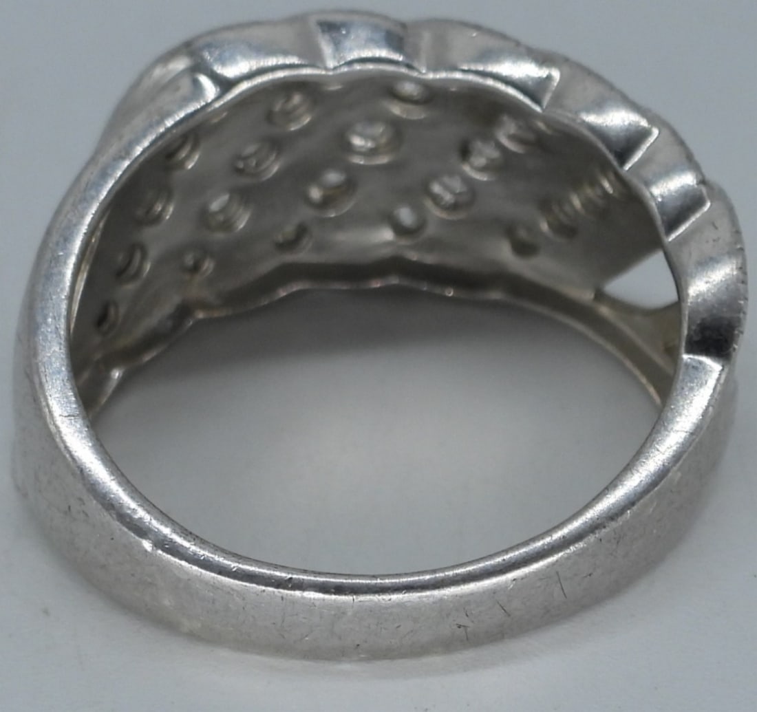 Diamond Sterling Silver Ring - 2