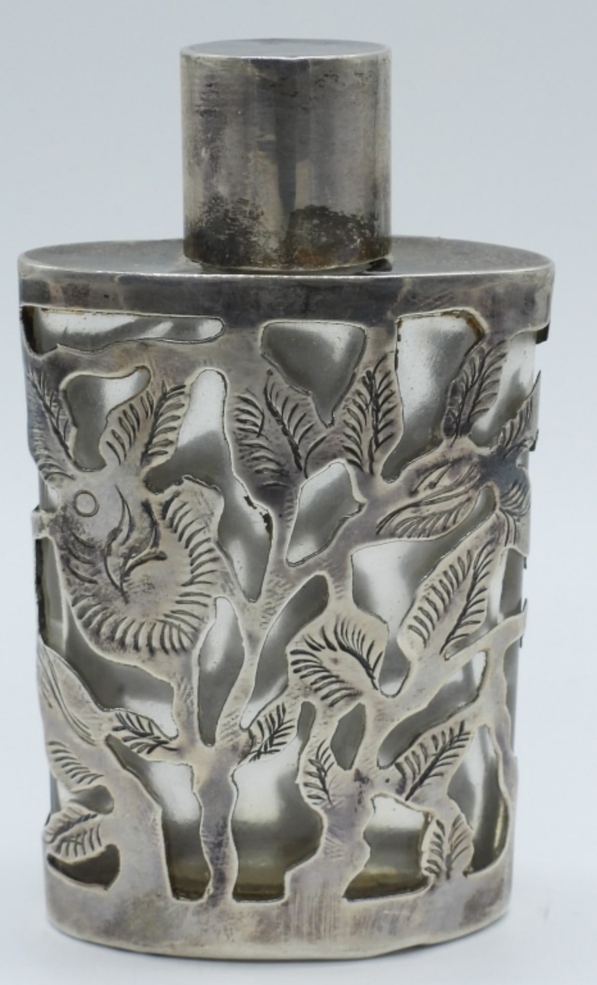 Glass 925 Vintage Mexico Perfume Bottle (1 of 4)