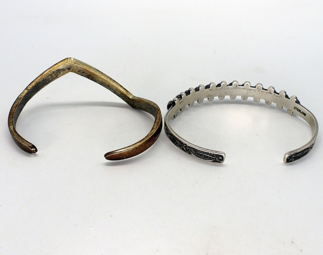 Two Sterling Turquoise Bracelets - 2