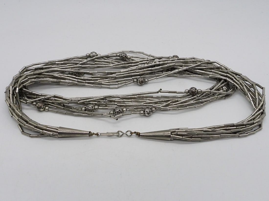 Liquid Sterling Beaded Necklace - 2