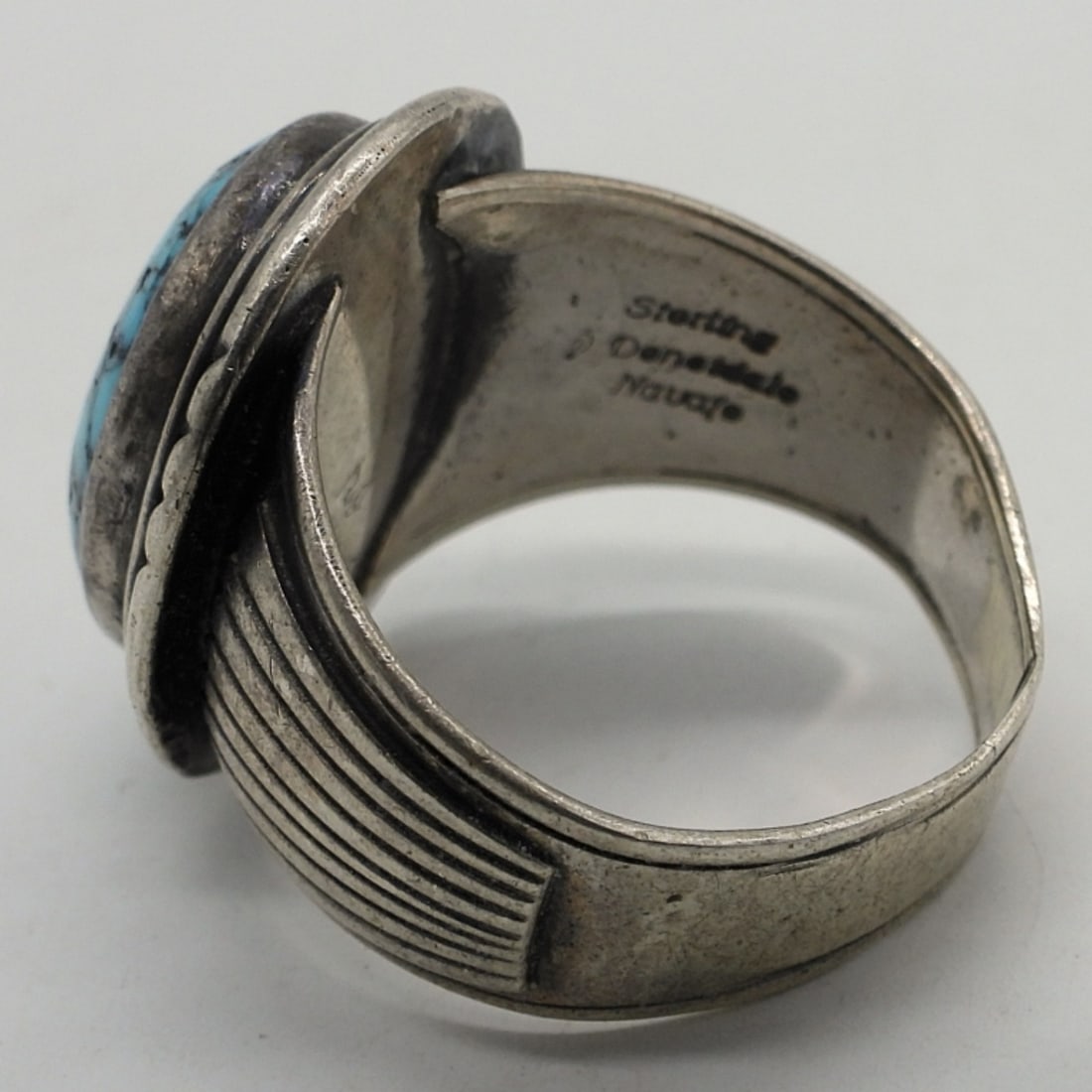 2 Turquoise Sterling Rings - 6