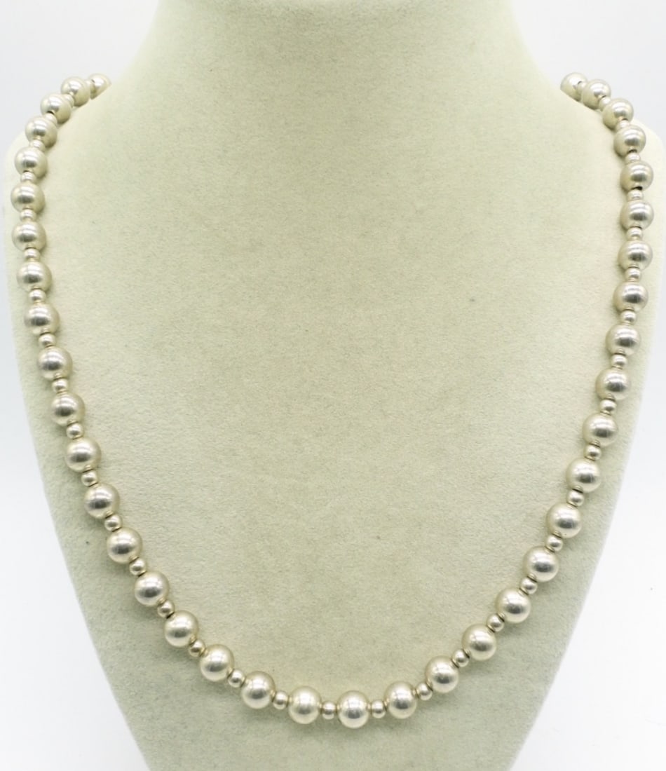 Sterling Beaded Vintage Necklace (1 of 1)