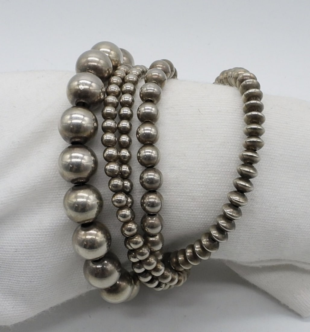 5 Strand Sterling Bracelet (1 of 3)