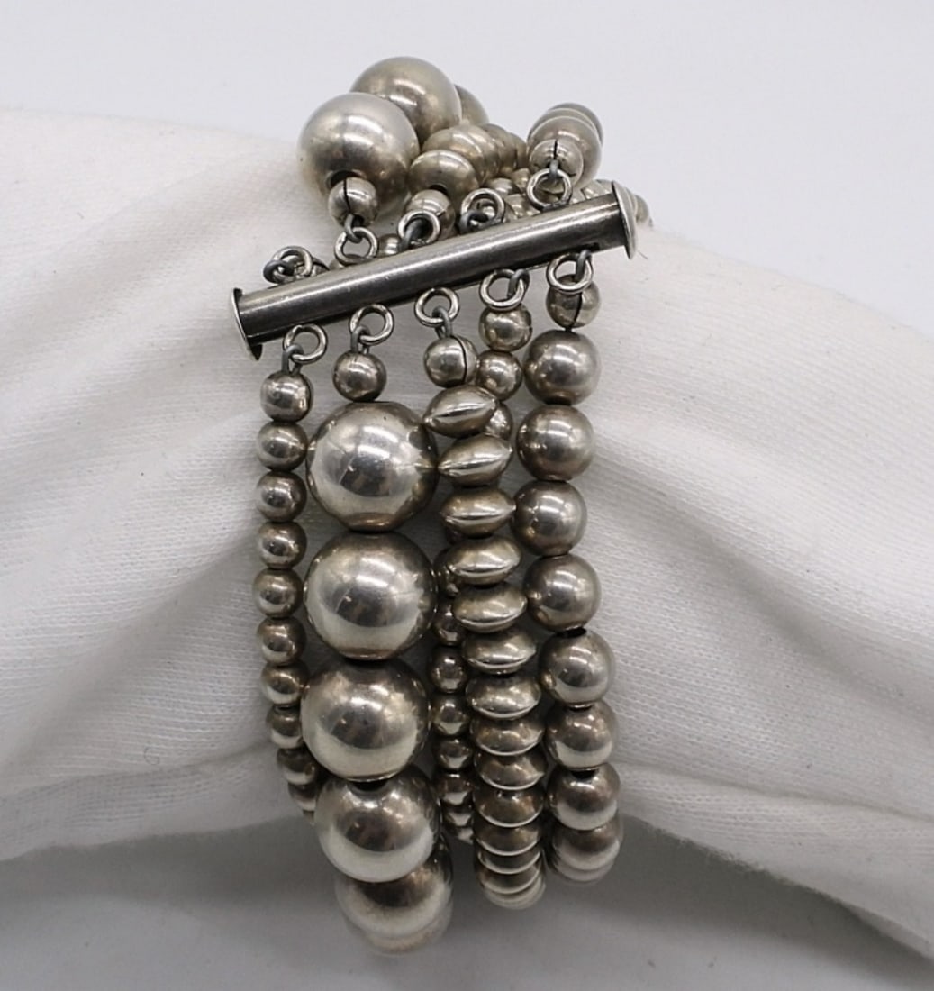 5 Strand Sterling Bracelet - 2