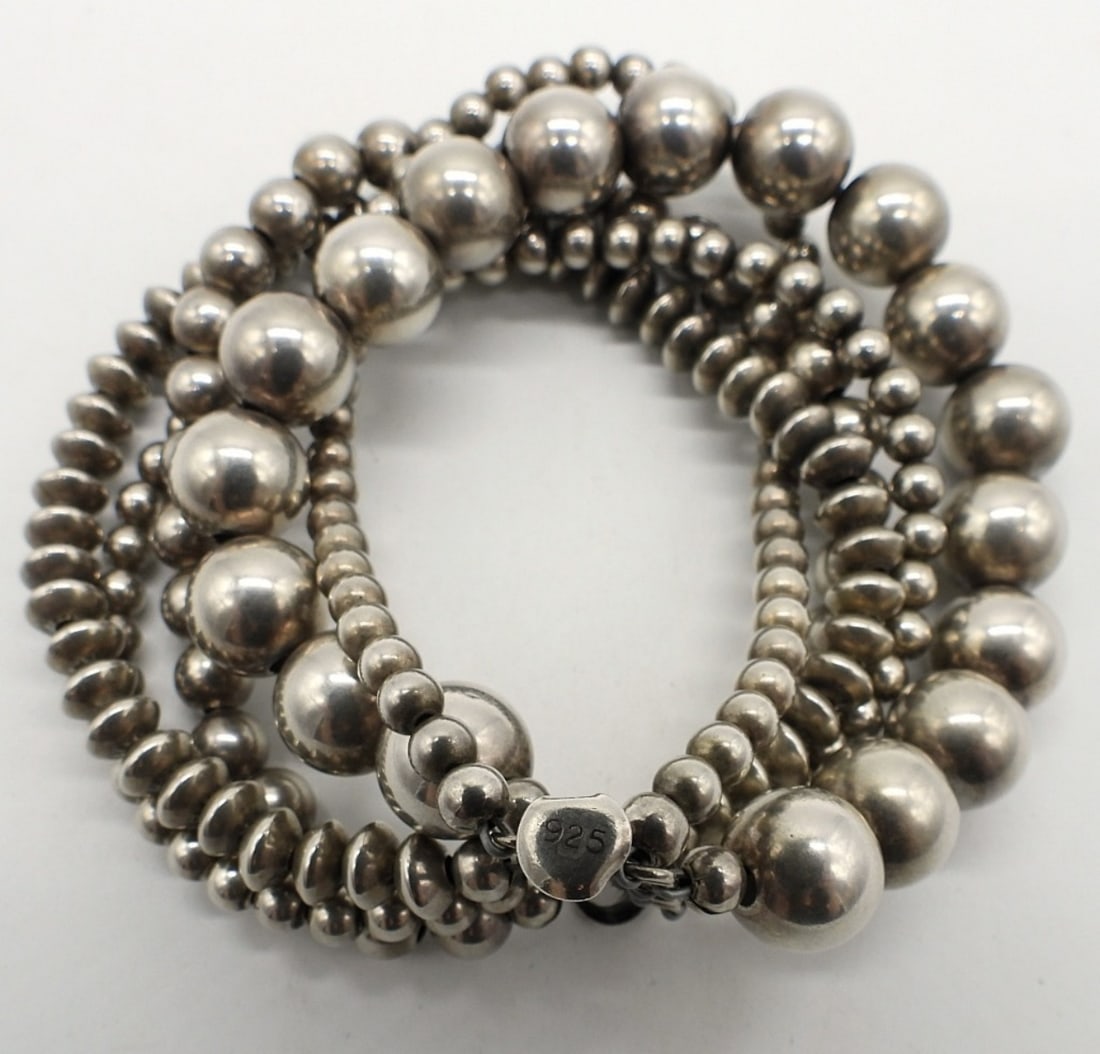 5 Strand Sterling Bracelet - 3