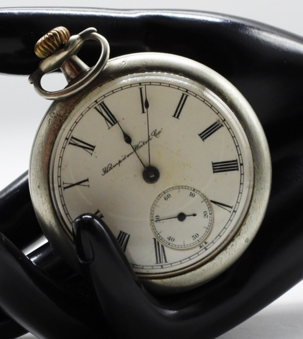 Hampden Open Face Pocket Watch: Does work. With coin silver case