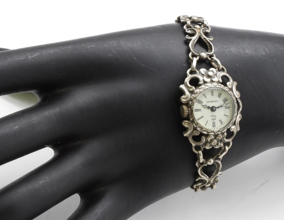 Ehr Incabloc Ladies Dainty Watch: Marked 835 on the back. Pretty, dainty, vintage. Watches are not verified, authenticated, or tested in running condition unless specified.