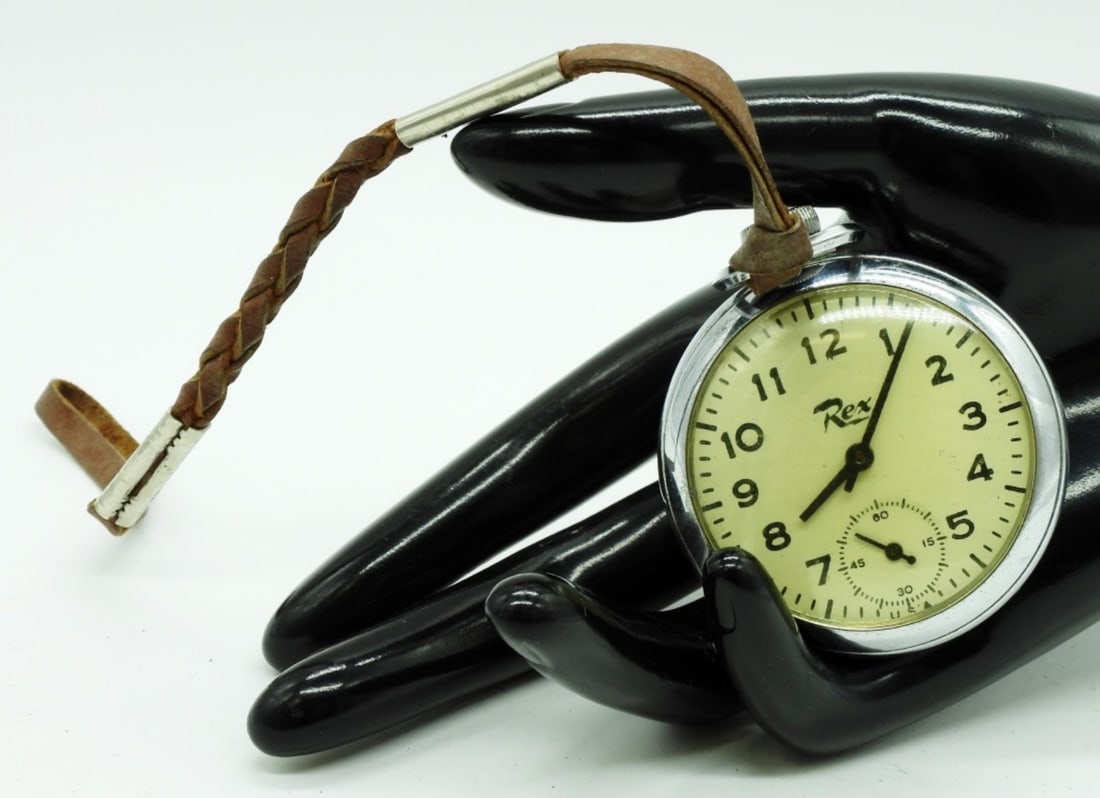 E. Ingraham Company Rex Pocket Watch: This watch was made around 1968. It operates on mechanical manual movement. Watches are not verified, authenticated, or tested in running condition unless specified.