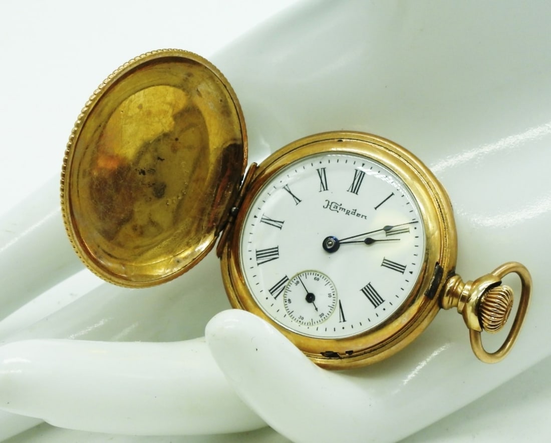 Hampden 'Molly Stark' Pocket Watch: Molly Stark (typically a lady's pendant or a lapel watch) Watches are not verified, authenticated, or tested in running condition unless specified.
