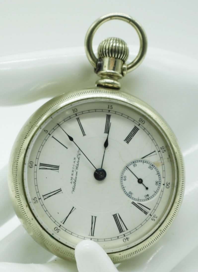 American Waltham Open Face Pocket Watch (1 of 3)