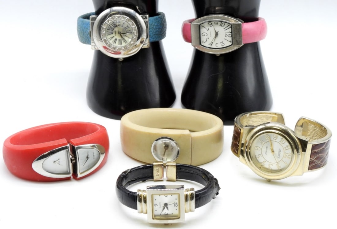 (6) Womens Cuff Watches (1 of 1)