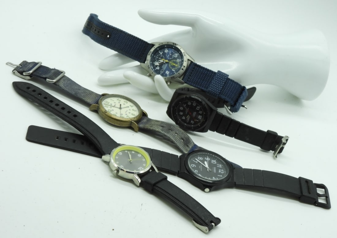 (5) Men's Watches: Casio, Seiko, & More Watches are not verified, authenticated, or tested in running condition unless specified