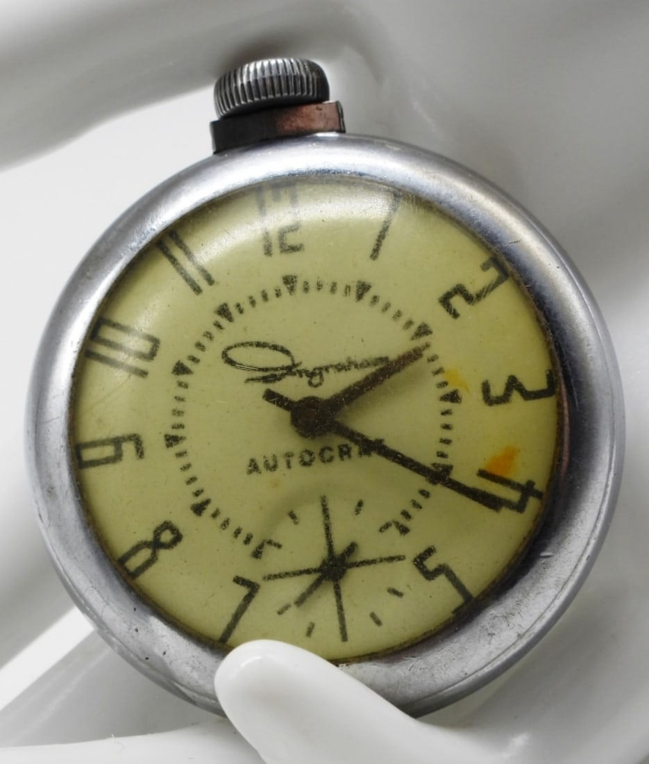 Ingraham Autocrat Pocket Watch: Working! This watch is known as the "dollar watch. "Watches are not verified, authenticated, or tested in running condition unless specified.
