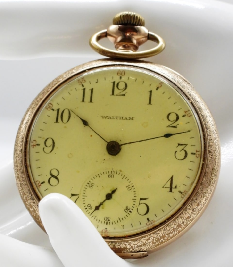 Waltham Vanguard Pocket Watch: This watch is for parts. Watches are not verified, authenticated, or tested in running condition unless specified.