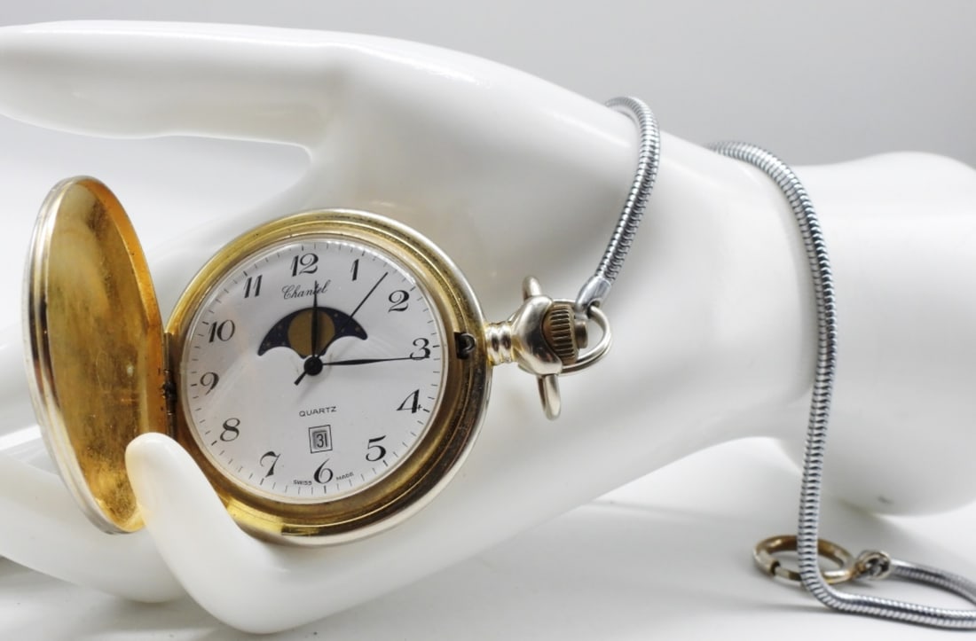 Chantel Pocket Watch: This watch features Watches are not verified, authenticated, or tested in running condition unless specified.