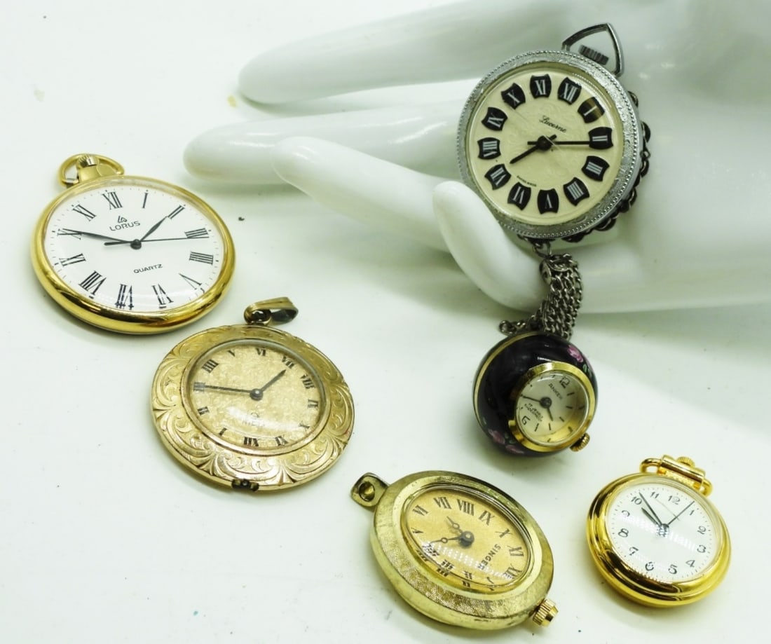 (6) Pendant Watches: Beautiful & Unique Watches are not verified, authenticated, or tested in running condition unless specified